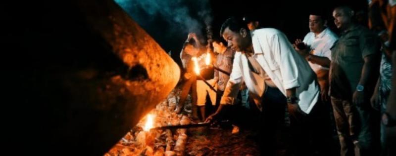 Layur Jalur Ular Putiah Linggo Biso, Bupati Kuansing Budayakan Gotong Royong dan Kebersamaan