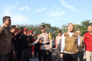 Bupati Cantik ini Pimpin Apel Bersama TNI-Polri demi Cegah Kebakaran Lahan