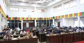 DPRD Rohul Gelar Empat Paripurna Tentang Rancangan KUA PPAS Dan Ranperda RPJPD 2025-2045