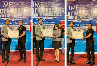 Terbaik! Tiga Karyawan Honda Soekarno Hatta Pekanbaru Raih Penghargaan dari Markplus Institute