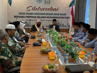 PW Muhammadiyah Riau Sambut Kunjungan Silaturrahim Atase Agama Keduataan Arab Saudi