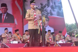 Pemkab Bengkalis Gelar Upacara Peringatan Hari Pramuka ke-63 Tahun