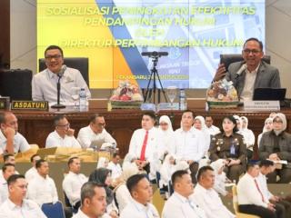 Asdatun Kejati Riau & Jajaran Mengikuti Sosialisasi Peningkatan Efektifitas Pendampingan Hukum