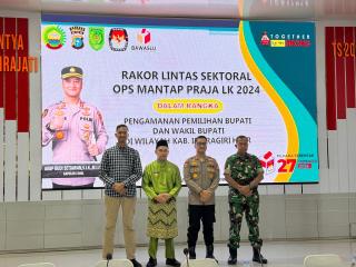 Pj Bupati Inhil Hadiri Rakor Lintas Sektoral Ops Mantap Praja Lancang Kuning 2024 untuk Pengamanan P