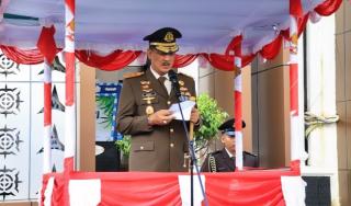Kejaksaan Tinggi Maluku Melaksanakan Upacara Memperingati Hari Lahir Kejaksaan RI ke 79