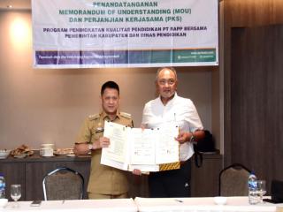Tingkatkan Kualitas Pendidikan, Pemkab Kampar Jalin Kerjasama dengan PT RAPP
