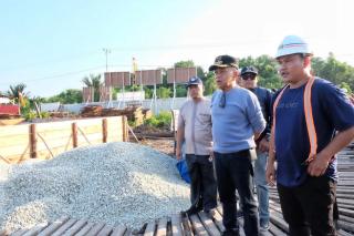 Bupati Asmar Tinjau Pembangunan RS Pratama Desa Penyangun