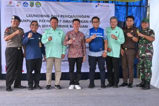 Bupati Rohil Launching dan Canangkan Kampung Patin Parit Aman Kecamatan Bangko