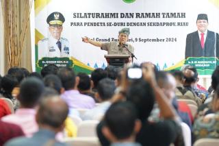 Sekda Riau Ajak Pendeta di Duri Bengkalis Sukseskan Pilkada Damai dan Anti Hoaks