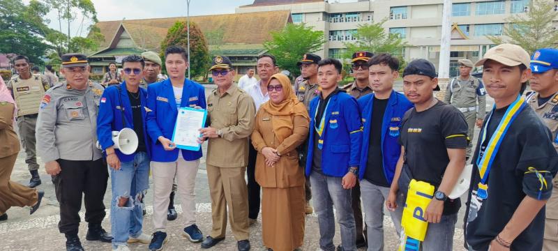 PMII Kabupaten Indragiri Hilir Gelar Aksi Unjuk Rasa Damai Tuntut Penanganan Narkoba