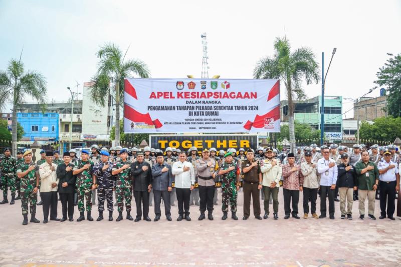 Polres Dumai Gelar Apel Kesiapsiagaan Pengamanan Pilkada 2024