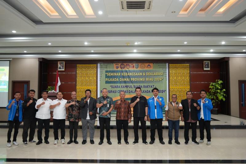 UIR Jadi Kampus Pertama di Riau Gelar Deklarasi Pilkada Damai 2024