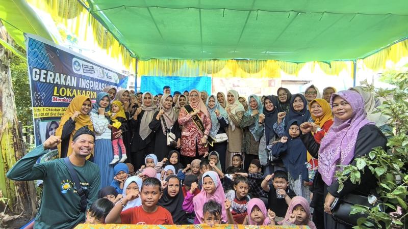 Pj Ketua TP PKK Inhil Kartika Sari Erisman Hadiri Gerakan Inspirasi Literasi