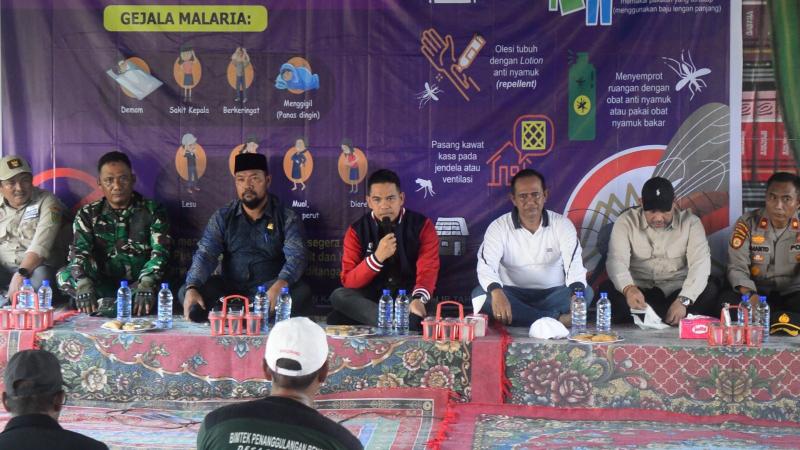 Pj Bupati H Erisman Yahya Turun Langsung Tindak Lanjuti Kasus KLB Malaria di Desa Kuala Selat