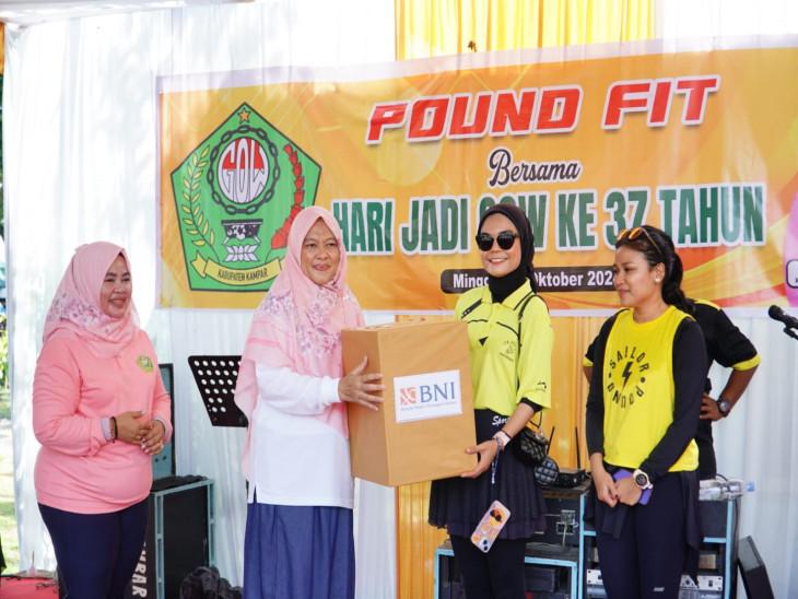 Senam Pound Fit Meriahkan HUT Gabungan Organisasi Wanita ke-37 Kabupaten Kampar