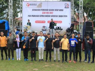 Pj Bupati Kampar Hadiri Kegiatan Sosialisasi Pemilihan Secara Tatap Muka pada Pilkada Serentak 2024