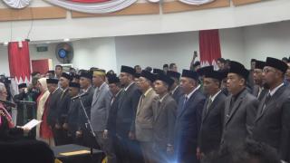Pj Bupati Hadiri Pengangkatan DPRD Inhil Terpilih