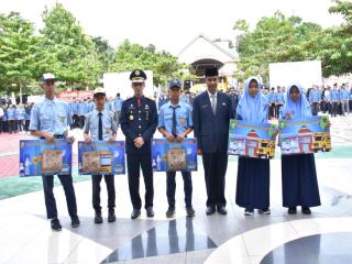 Pemkab Kampar Launching Kartu Transportasi Pelajar Gratis