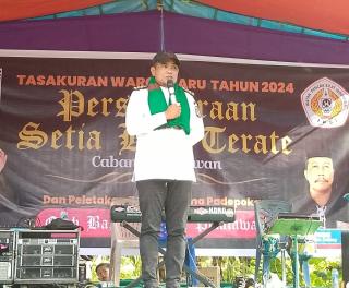 Bupati Pelalawan Hadiri Peletakan Batu Pertama Pembangunan Padepokan PSHT