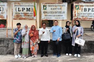 FH UNRI Dampingi Warga Desa Batu Belah Kampar Buat Ranperdes Pelayanan Pertanahan