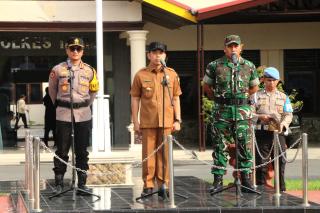 Pj Bupati Inhil Pimpin Apel Tiga Pilar untuk Amankan Proses Pilkada