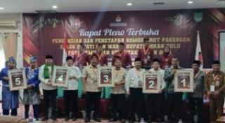 Ini Nomor Urut Lima Pasangan Calon Bupati Rokan Hulu
