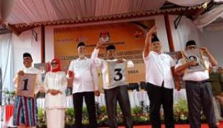 Nomor Urut Pilwako Dumai: Eddy Yatim-Almainis 1, Ferdiansyah-Soeparto 2, Paisal-Sugiarto 3