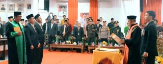 Pjs Bupati Hadiri Rapat Paripurna Pelantikan Ketua dan Wakil Ketua DPRD Kuansing
