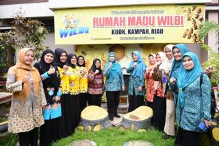 Mampu Berinovasi, Pj Ketua TP PKK Riau Apresiasi Kreasi Rumah Madu Wilbi Kuok