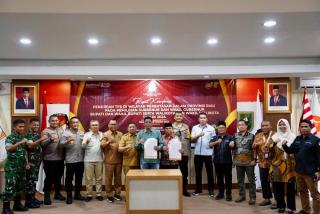 KPU Provinsi Riau, Adakan Rapat Strategis pendirian TPS di Wilayah Perbatasan Jelang Pemilu 2024