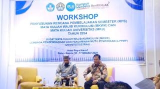 Tingkatkan Kualitas Pembelajaran, UNRI Gelar Workshop Penyusunan RPS Tahun 2024