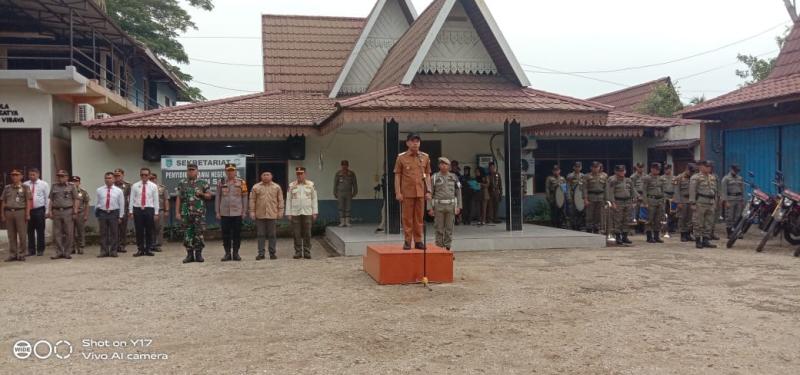 Pj Bupati Indragiri Hilir Pimpin Apel Gelar Pasukan Pengamanan Pilkada 2024