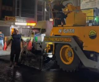 Jelang Akhir Tahun, PUPR Pekanbaru Rampungkan Perbaikan Jalan Rusak
