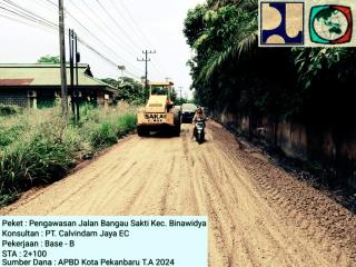 PUPR Pekanbaru Gesa Perbaikan Jalan Bangau Sakti