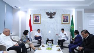 Bertemu Ketua Dewan Ekonomi Nasional, Menag Bahas Peran Agama bagi Lingkungan 