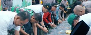 Polres bersama Pemkab Kuansing Launching Program Ketahanan Pangan