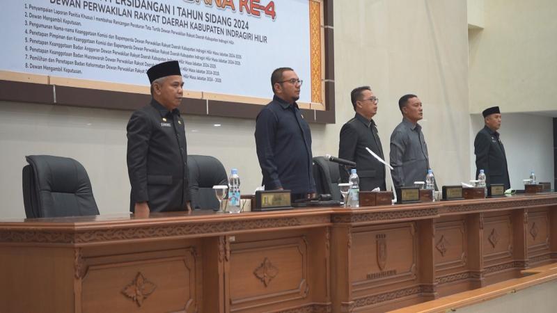 Pj Bupati Hadiri Penetapan Alat Kelengkapan DPRD Inhil