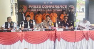 Polres Inhu Amankan Empat Pengeroyok Jidon Kiki hingga Tewas, Lima Masih Buron