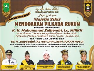 LAM Riau Gelar Majelis Zikir Doakan Pilkada Rukun