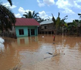 Sudah Sepekan Rumah di Kuansing Terendam Banjir, Bantuan Tak Kunjung Datang