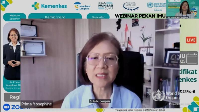 Pekan Imunisasi Dunia 2025, Kemenkes: Imunisasi Lengkap Generasi Sehat Awal Indonesia Emas