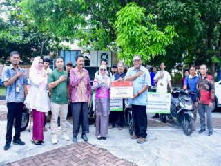 Wakil Bupati Kampar Serahkan 4 Unit Sepeda Motor Roda Tiga Bagi Penyandang Disabilitas