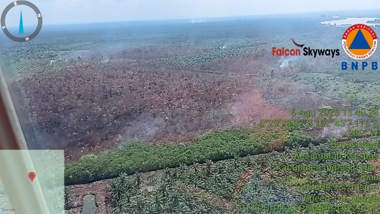 Bupati Instruksikan BPBD Koordinasi dengan BNPB Padamkan Karhutla dengan Water Booming di Pekan Tua