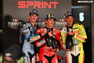Marquez Bersaudara Naik Podium Balapan Sprint MotoGP di Sirkuit Losail Qatar 2025