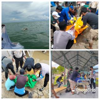 Mayat Tanpa Identitas Ditemukan Mengapung di Sungai Belanak Inhil